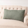 Olive Boucle Lumbar Pillow