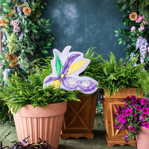 Mardi Gras Mask Yard Art