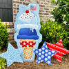 Whimsical Star Set Yard Art