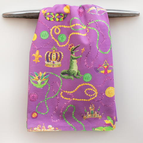 Mardi Gras Tea Towel
