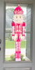 Pink and Gold Nutcracker Door Hanger