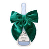 Green Velvet Bottle Bow