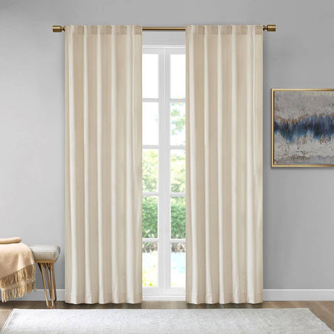 Olliix - Velvet Ivory Window Panel Pair (2)
