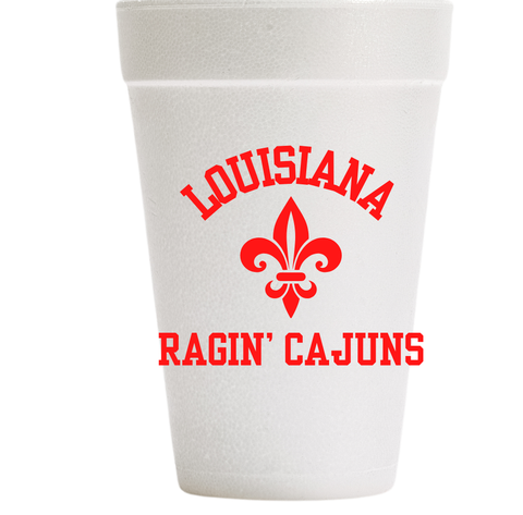Louisiana Cajuns Foam Cup Set