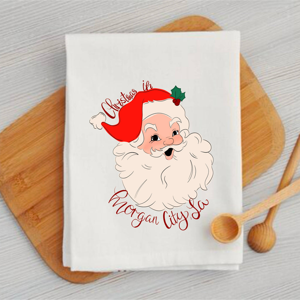 Christmas Santa Bossier City Towel