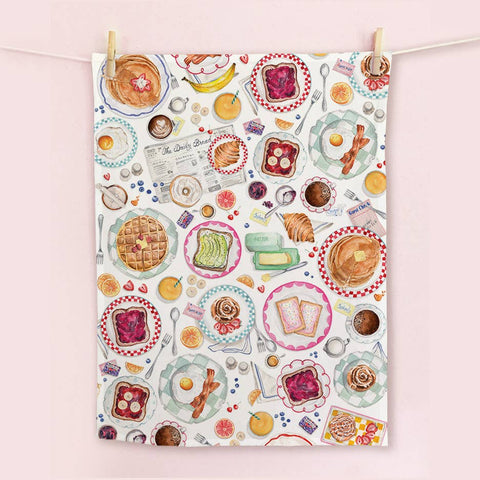 Breakfast Spread Tea Towel