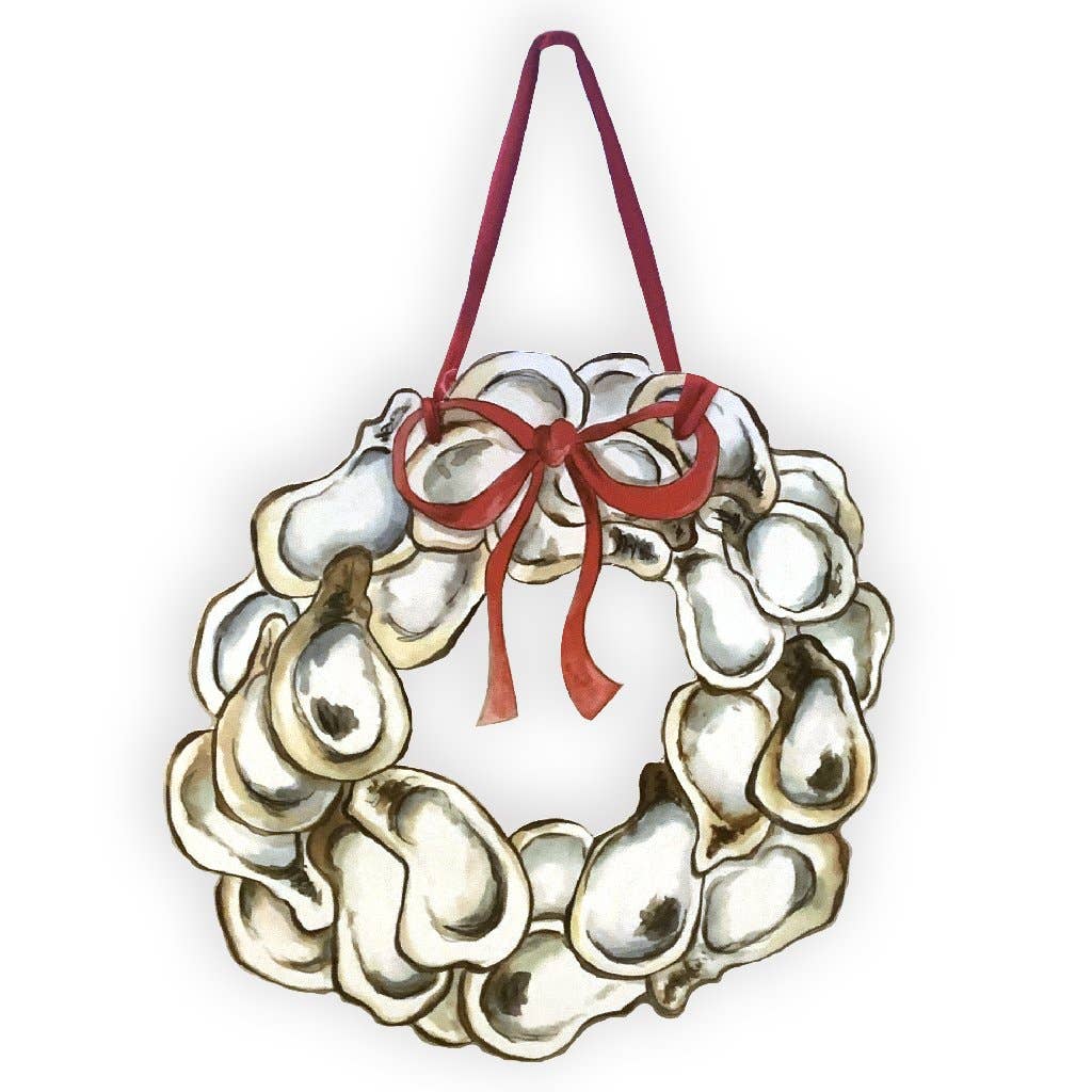 Oyster Wreath Door Hanger