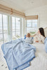 ChappyWrap - Harborview Herringbone Cornflower Blanket