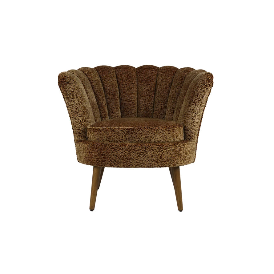 Leopard Print Fabric Chair