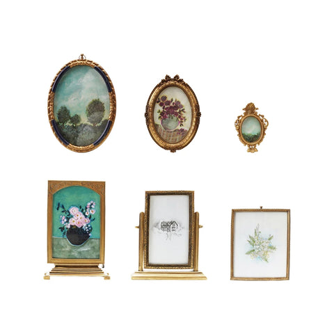 Pewter and Glass Frames