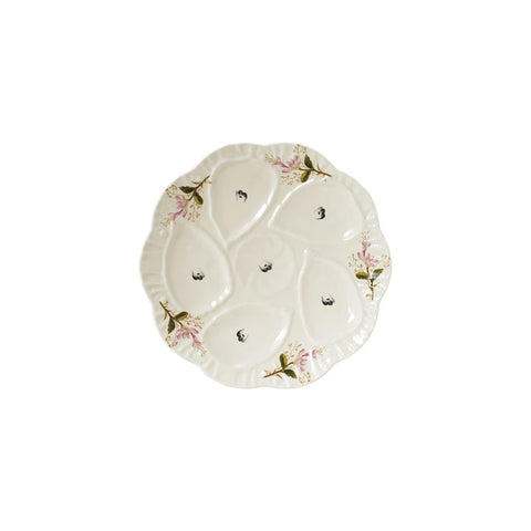 Vintage Stoneware Oyster Plate