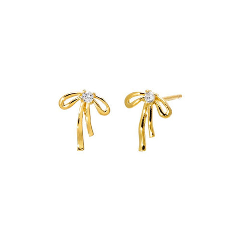 Bow CZ Earrings