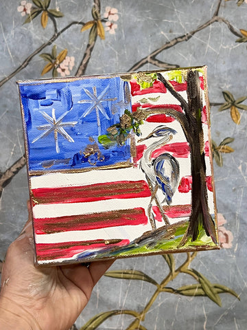 American Heron Canvas