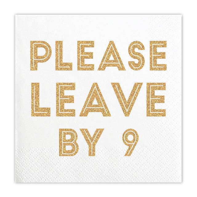 Please Leave by 9 Cocktail Napkins