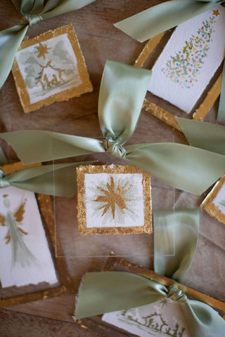 Star Hand Painted Watercolor Ornament