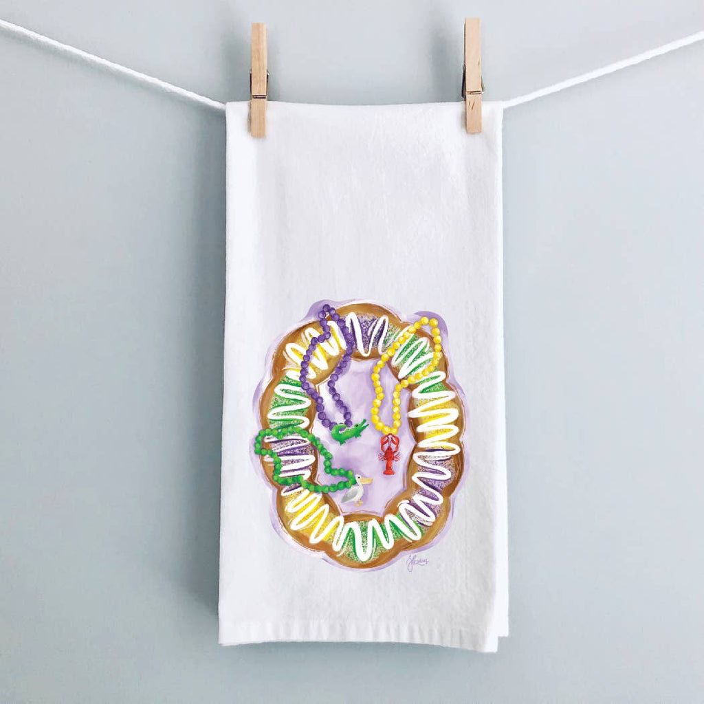 King Cake Tea Towel