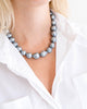 Susan Shaw - Grey Baroque Pearl Necklace