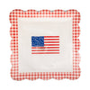 Gingham Flag Paper Plates