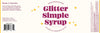 Wood Stove Kitchen Glitter Simple Syrup