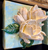 Magnolia Clay Floral Bouquet Art