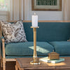 Classic Gold Cast Aluminum Candleholder, Large