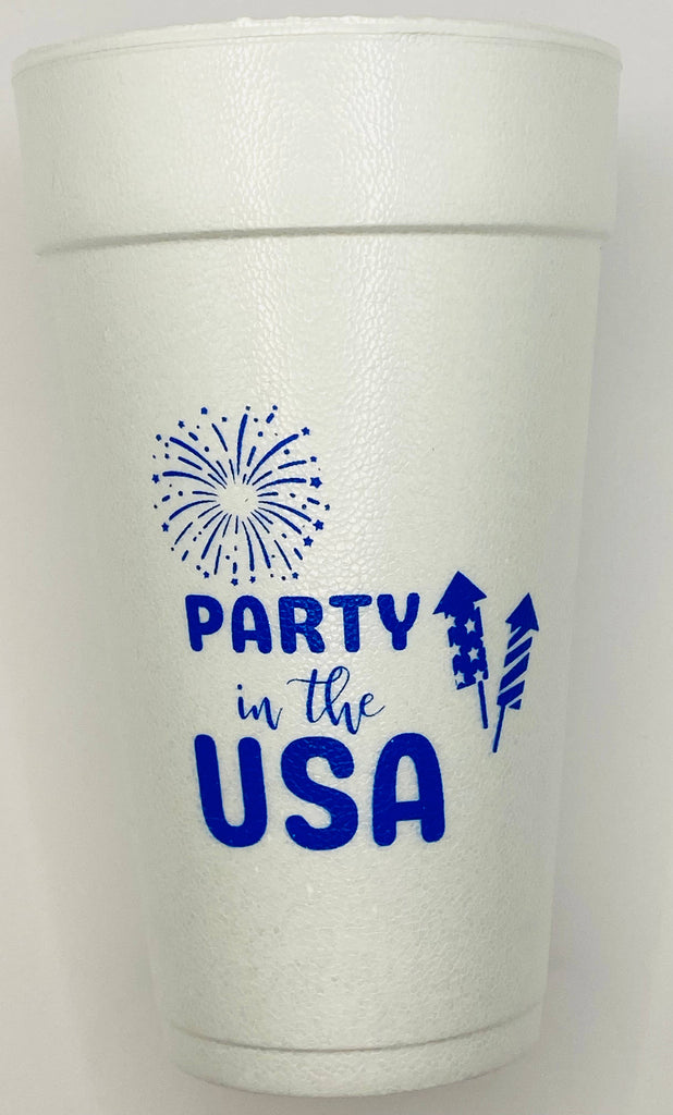 Party in the USA Foam Cups