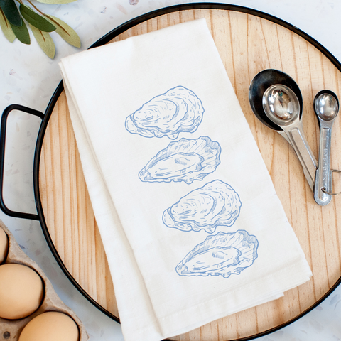 Chinoiserie Oyster Kitchen Towel