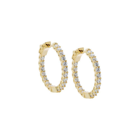 CZ Hoop Earrings