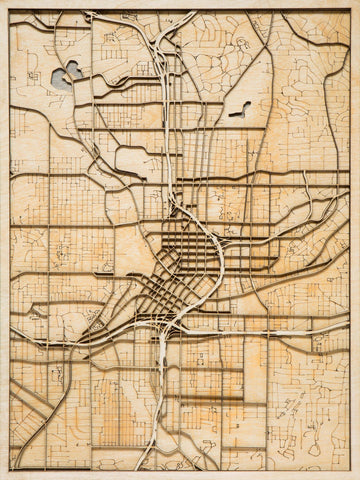 Bossier City Map Framed Art