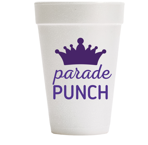 Mardi Gras Parade Punch Foam Cups