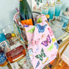 Pink Butterflies Tea Towel