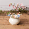 Enamel Pot With Birds