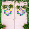 Mardi Gras Mask Wreath