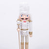 White Hand-Painted Wood Nutcracker