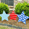 Whimsical Star Set Yard Art