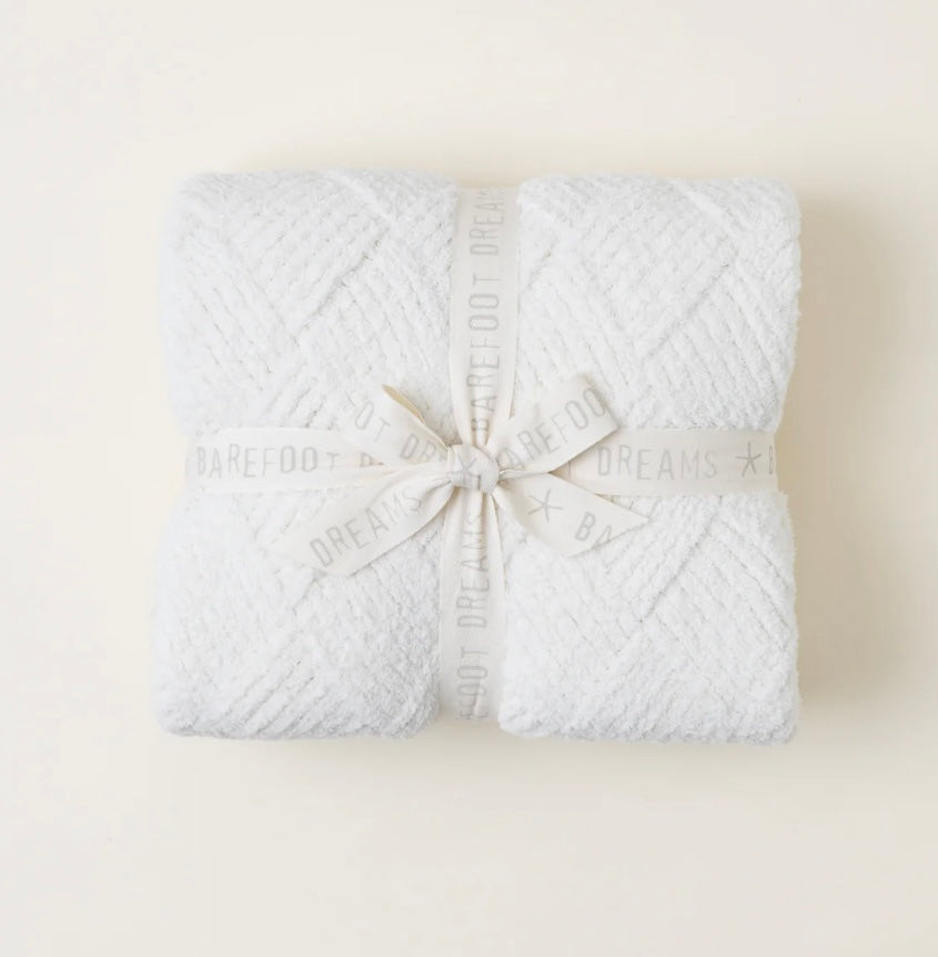 Barefoot Dreams Cozy Chic Diamond Weave Blanket - Main Image