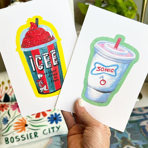 Icee & Sonic Art Prints