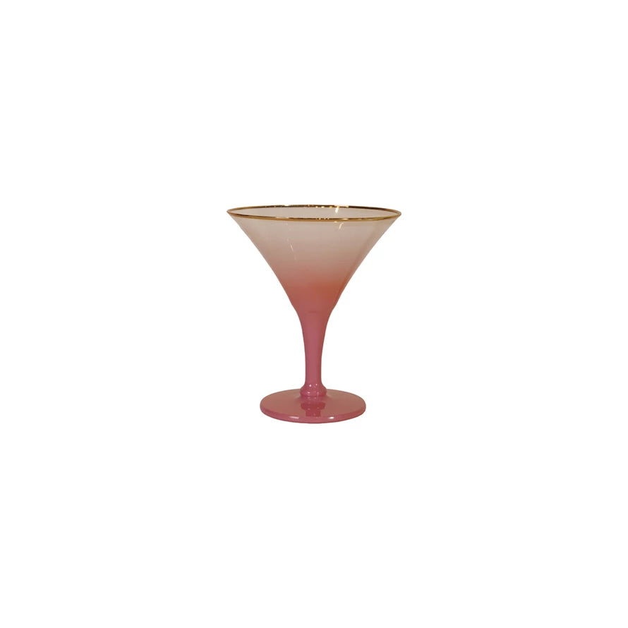 Pink Cocktail Glass