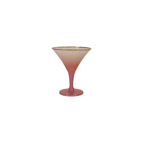 Pink Cocktail Glass