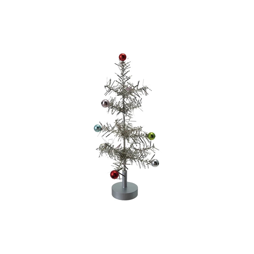 Silver Tinsel Tree (small)
