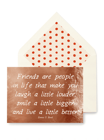 Friends Are People in Life Card