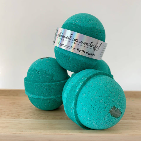 Aquamarine March Birthstone Bath Bomb
