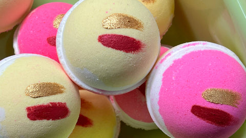 Cherry Lemonade Bath Bombs