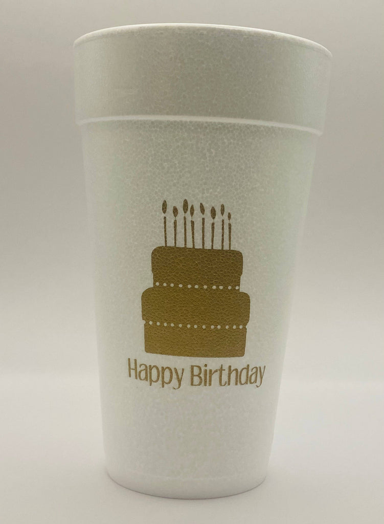 Happy Birthday Foam Cups – Birdwell's