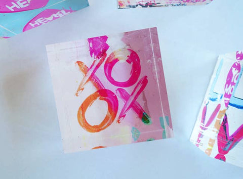 Mini Acrylic “xoxo” Block