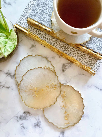 Large Round 2 Tone Set of Coasters