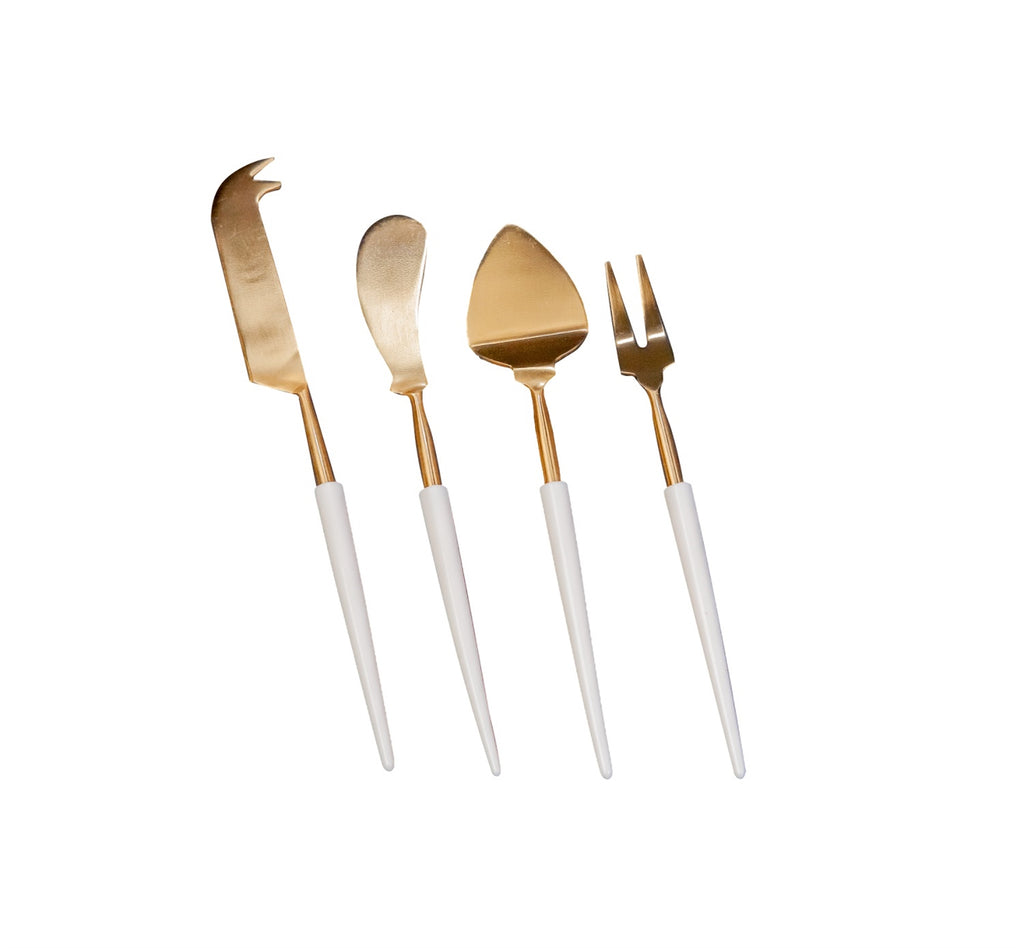 Gold 4 Pc. Cheese Set