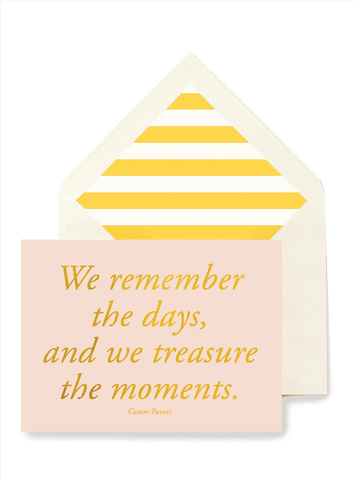 We Remember the Days Card
