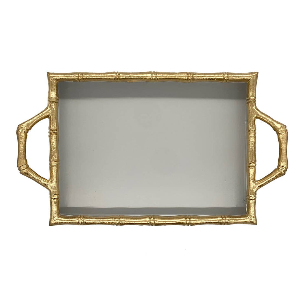 Taupe & Gold Color Block Tray