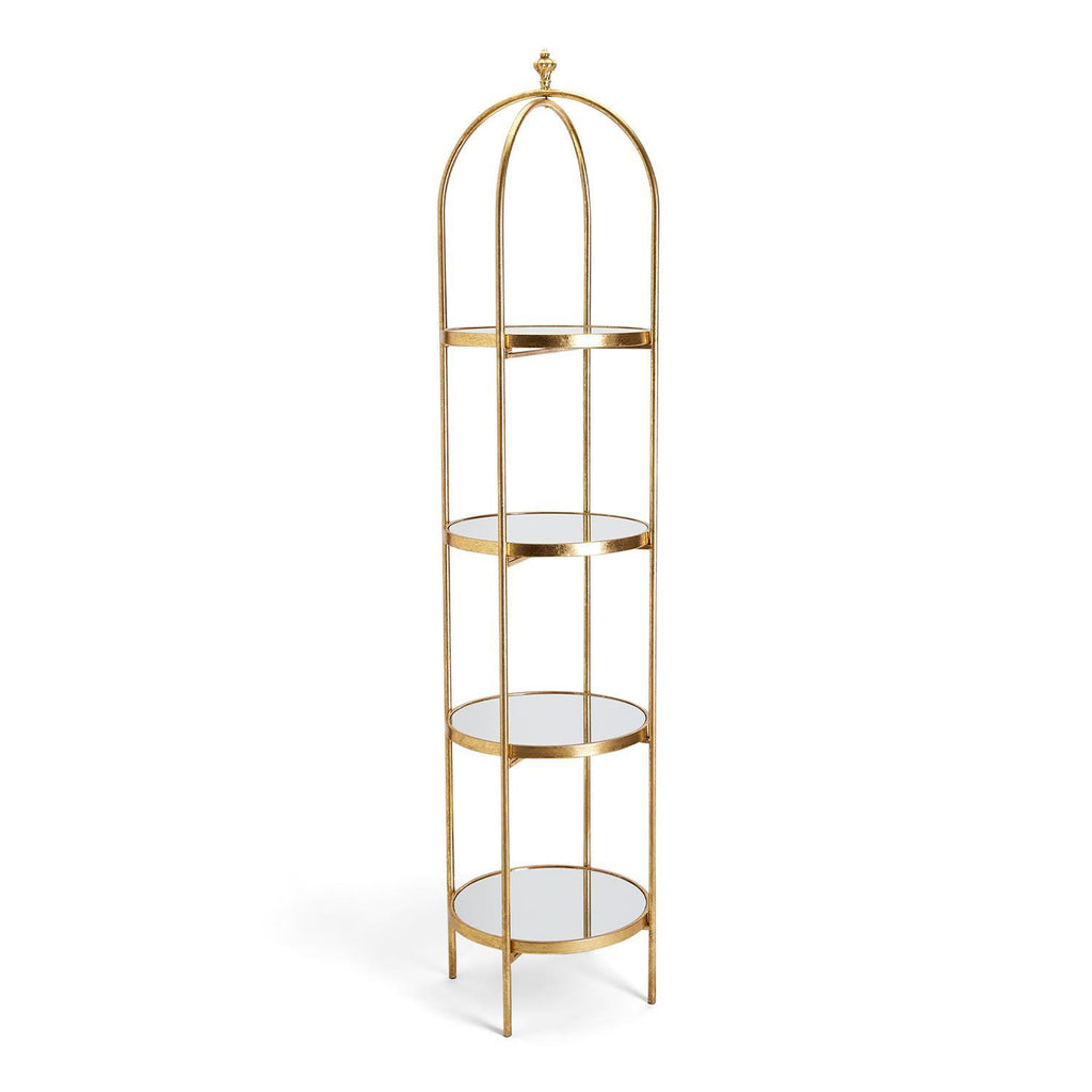 Etagere with Mirror Shelves